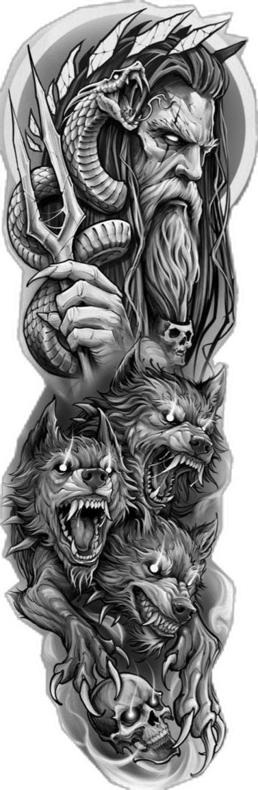 Hades And Cerberus, Hades Tattoo, Greek God Tattoo, Full Leg Tattoos, Greek Mythology Tattoos, Demon Tattoo, God Tattoos, Getting A Tattoo, Mythology Tattoos