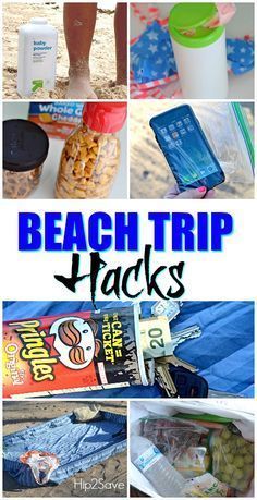 Headed to the Beach? Check Out These 7 Beach Trip Hacks! – Hip2Save Beach Trip Hacks, Beach Camping Tips, Vacation Hacks, Beach Tips, Trip Hacks, Summer Hacks, Retro Camping, Family Beach Trip, Beach Meals