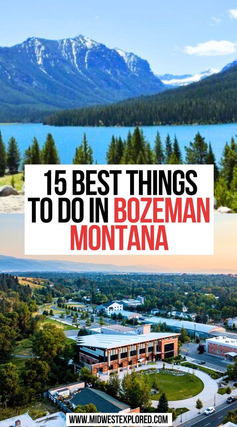 15 Best Things To Do In Bozeman, Montana Bozeman Hot Springs, Montana Itinerary, Travel Montana, Montana Winter, Visit Montana, Montana Trip, Wyoming Vacation, Montana Travel, Natural Hot Springs