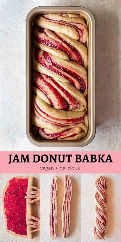 Easy Pudding Recipes, Jam Donut, Desserts Thanksgiving, Babka Recipe, Thanksgiving Menu Ideas, Easy Bread Recipes, Thanksgiving Menu, Vegan Sweets, Bread Recipes Homemade