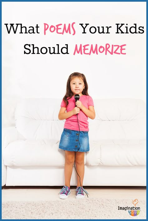 memorize a poem -- and have your kids memorize one, too! List of poetry ideas and the best anthologies. 1st Grade Poems, Meaningful Poems, Month April, Poetry For Kids, Teaching Poetry, National Poetry Month, Poetry Ideas, Poetry Month, Homeschool Ideas