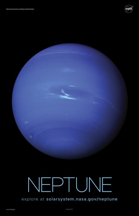 Nasa Planet Posters, Neptune Planet Aesthetic, Neptune Pictures, Planets Neptune, Neptune Poster, Nasa Posters, Nasa Planets, Planet Pictures, Planet Neptune