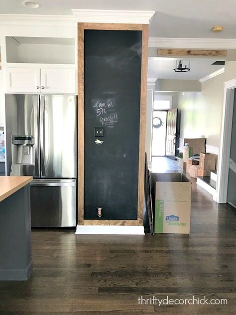 Moving update and our empty house Chalkboard Wall Kitchen, Chalkboard Walls, Chalkboard Door, Wallpaper Minimal, Kitchen Chalkboard, Blackboard Wall, Chalk Wall, Kitchen Decor Inspiration, Wall Kitchen