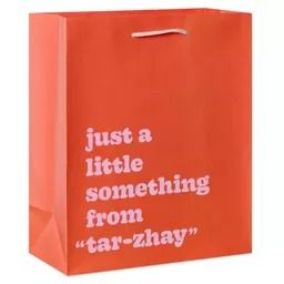 Just A Little Something from Tar-Zhay Medium Gift Bag | Target Cute Gifts For A Friend, Neighbor Thank You Gift, Funny Cricut Gifts, Wrap Presents, Halloween Gift Bags, Preppy Decor, Red Gifts, Happy Hanukkah, American Greetings