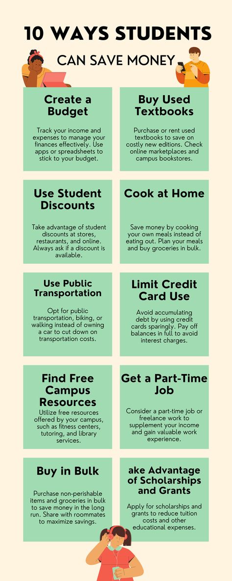 Money-Saving Tips for Students Budgeting For University Students, Money Saving Tips For College Students, Budgeting Tips For College Students, Saving Money For College, Apartment Tips Saving Money, Budget For College Students, College Money Saving Tips, College Student Budget, College Expenses