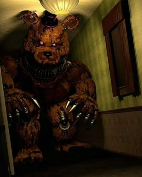 Nightmare Fredbear, Freddy's Nightmares, Fnaf Photos, Fnaf Jumpscares, Fnaf Foxy, Fnaf Freddy, 4 Friends, Fnaf 4, Animatronic Fnaf