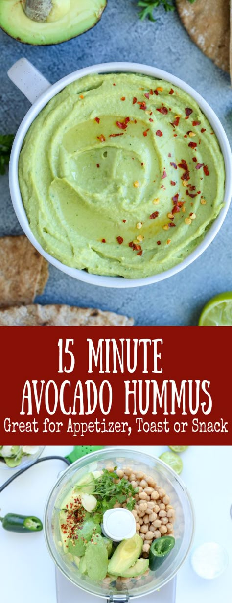 Avocado Hummus Recipe, Avocado Recipes Easy, Hummus Recipe Homemade, Avocado Recipe, Avocado Dessert, Scones Ingredients, Avocado Hummus, Avocado Dip, Vegan Blueberry