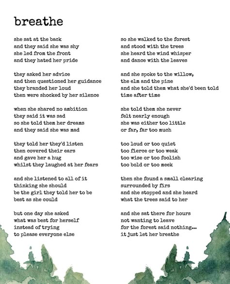 Becky Hemsley on Instagram: “The forest said nothing. It just let her breathe 🌲 Spoken word reading on TikTok (talkingtothewild)and Facebook (Talking to the Wild) . .…” Becky Hemsley, Just Breathe Quotes, Breathe Quotes, Word Reading, Reading Words, Book Talk, September 21, Just Breathe, Spoken Word