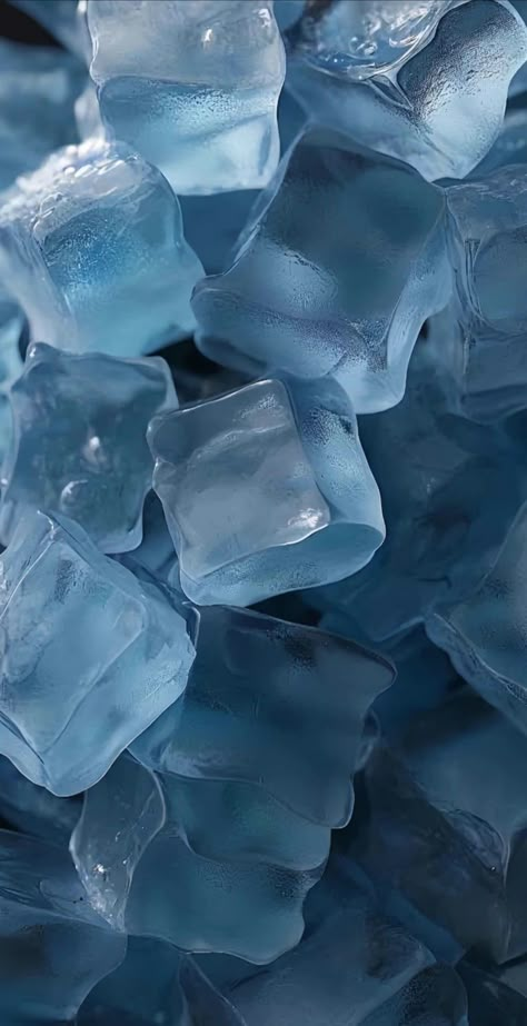 Ice Wallpaper Aesthetic, Blue Ice Aesthetic, Ice Cube Aesthetic, Ice Blue Background, Wallpaper Iphone Summer, Simple Phone Wallpapers, Bleu Pastel, Wallpaper Pastel, Blue Ice