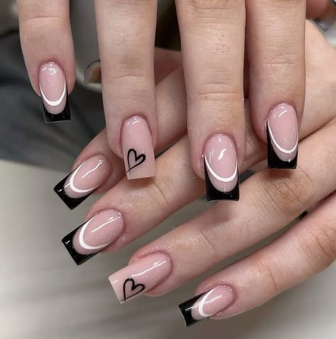 Inspiration Nails, Nails Art Ideas, French Tip Acrylic Nails, Girly Acrylic Nails, Work Nails, Short Square Acrylic Nails, Nail Art Inspo, Acrylic Nails Coffin Short, Short Acrylic Nails Designs