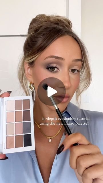 Subtle Glam Makeup Tutorial, Eye Makeup For Photoshoot, Matt Eyeshadow Looks, Wedding Eyeshadow Tutorial, Ways To Do Eyeshadow, How To Do Glam Makeup, Old Hollywood Makeup Tutorial, Makeup By Mario Palette Looks, Wedding Makeup Tutorial Step By Step