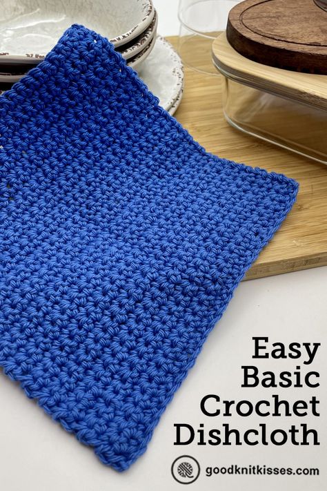 Easy Dishcloth Crochet Pattern Free, Beginner Crochet Dishcloth Pattern Free, Easiest Crochet Dishcloth Pattern, Easy Beginner Crochet Washcloth, Single Crochet Washcloth Free Pattern, Diy Crochet Washcloths Easy, Gingham Dishcloth Crochet Pattern, Easy Dish Rag Crochet Pattern, Single Crochet Dishcloth Pattern