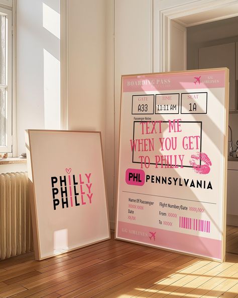 Trendy Philadelphia Poster Set, Text Me When You, Philly Poster, Philly Wall Art, Philadelphia Art, Pennsylvania, PA, Gift, Map, Dorm Decor Philly Poster, Chicago Artwork, Philadelphia Poster, Chicago Art Print, Illinois Travel, Chicago Wall Art, Philadelphia Art, Chicago Poster, Chicago Art