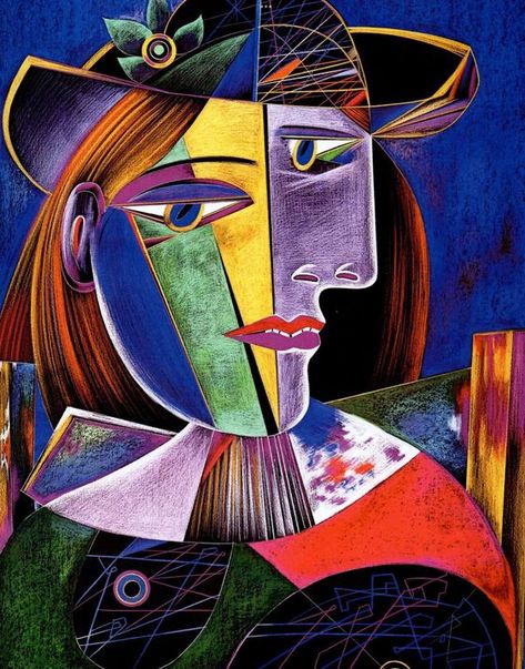 Picasso Self Portrait, Pablo Picasso Cubism, Pablo Picasso Artwork, Cubist Artists, Cubist Portraits, Abstract Artwork Painting, Picasso Artwork, Picasso Cubism, Picasso Portraits