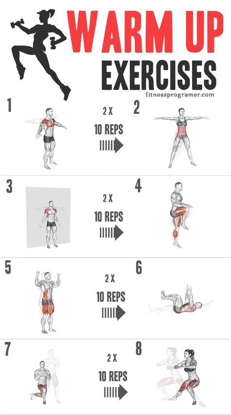 Specific warm-up exercises for your workout goals 92 Warmup Exercises Before Workout, Sides For Party, Shoulder Warm Up Exercises, Pre Workout Warm Up Routine, Warmup Workout, Basic Warmup Exercise, Quick Warm Up Exercises, Dynamic Warm Up Exercise Before Workout, Dynamic Stretching Warmup