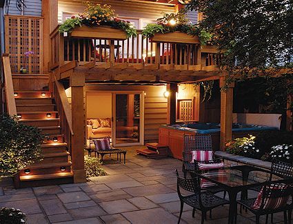 Second Story Deck, Building A Porch, Patio Deck Designs, Deck Designs Backyard, Deck Stairs, Backyard Pergola, Deck With Pergola, Decks Backyard, House With Porch