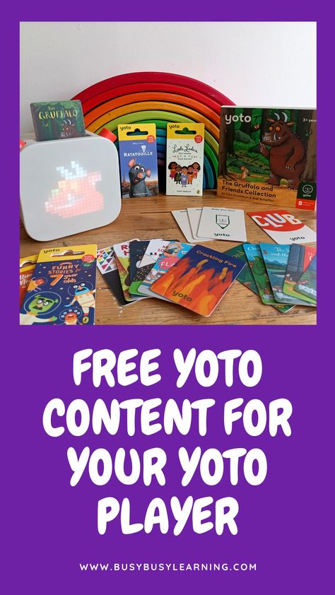 Yoto Cards, Yoto Mini, Yoto Player, Joy School, Kid Books, Free Stories, Free Audio, Make Your Own Card, Children's Stories