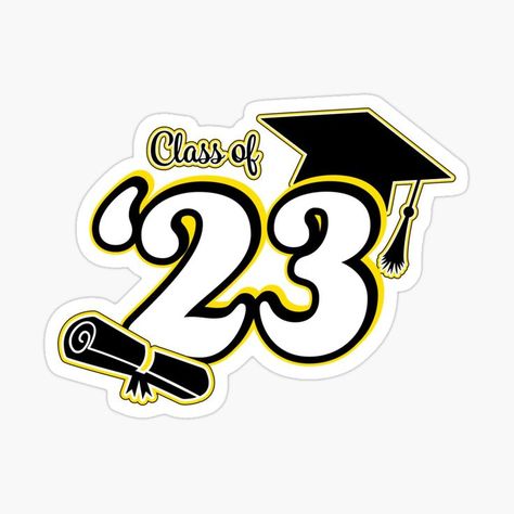 Graduation Stickers 2023, Class Of 2023 Logo, Class Of 2023 Sticker, Graduation Logo, Graduation Class Of 2023, Graduation Cap And Diploma, Promo 2023, Cap And Diploma, 2023 Sticker