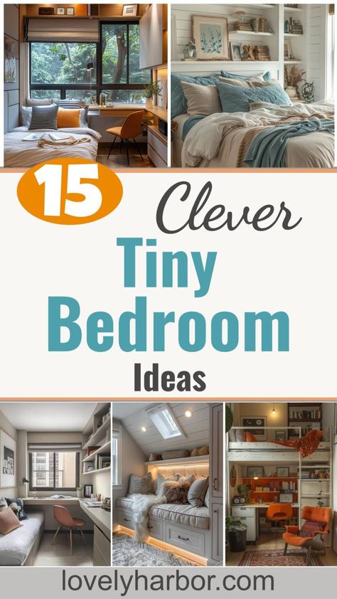 15 Clever Tiny Bedroom Ideas You Must See 2 Storage Ideas For Tiny Bedrooms, Storage Solutions For Small Bedrooms, Tiny Bedroom Inspirations, Storage Ideas For Small Spaces Bedroom, Tiny Bedroom Hacks, Tiny Bedroom Storage Ideas, Extremely Small Bedroom Ideas, Tiny Bedroom Storage, Small Bedroom Organization Ideas