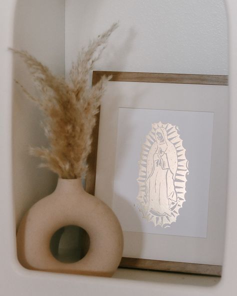 Mother's Day is a month from today! If you have a mom who loves her Catholic faith, we have the gifts for her! Swipe to see our picks! Catholic House Decor, Catholic Room Decor, Catholic Decor Home Ideas, Hallway Picture Display, Virgin Mary Decor, Our Lady Of Guadalupe Art, Casita Decor, Mexican Homes, Catholic Wall Decor