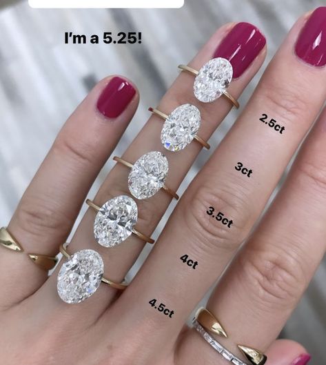 1.4 Ratio Oval Diamond, Oval Ring Carat Size Chart, Three Carat Oval Engagement Ring, Oval Diamond Carat Size Chart, 4 Carrot Diamond Ring, Carat Sizes On Hand Oval, 3.5 Oval Engagement Ring, Radiant Vs Oval Engagement Ring, 3.5 Ct Oval Engagement Ring