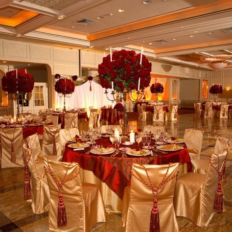 RED AND GOLD Red And Gold Venue Decorations, Red And Champagne Quinceanera Decorations, Red Quince Theme Charro, Red Royalty Quinceanera Theme, Red And Gold Roses Quinceanera Theme, Wedding Venues Red And Gold, Red Cherry Blossom Quinceanera Theme, 15 Red Decorations, Gold White And Red Wedding