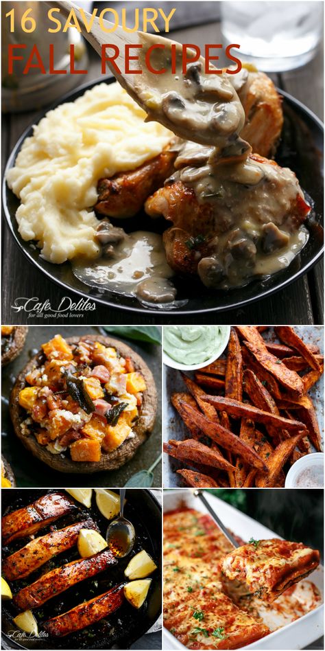 Savory Fall Recipes, Fall Dinners, Cafe Delites, Fall Comfort Food, Fall Cooking, Fall Dinner Recipes, Autumn Recipes, Best Salad Recipes, Fall Foods