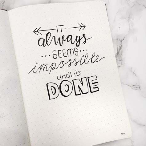 Stay motivated to accomplish your goals and crush your to do list with these inspirational quotes for your Bullet Journal! Bujo Quotes, Inspirational Journal, Doodle Quotes, Bullet Journal Quotes, Bullet Journal Mood, Bullet Journal Aesthetic, Hand Lettering Quotes, Bullet Journal Notebook, Calligraphy Quotes