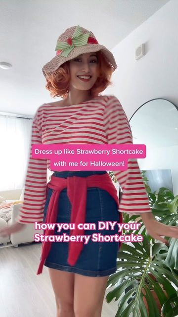 Strawberry Shortcake on Instagram: "This look is so so cute for Halloween 😍🍓 Send us your #BerrySweetHalloween looks x" Strawberry Shortcake Costume Ideas, Diy Strawberry Shortcake Costume, Strawberry Shortcake Outfit Inspiration, Strawberry Shortcake Inspired Outfit, Strawberry Shortcake Cosplay, Strawberry Shortcake Halloween, Strawberry Shortcake Halloween Costume, Strawberry Shortcake Outfits, Strawberry Shortcake Costume