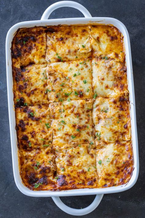 Eggplant Lasagna - Momsdish Lasagna With Eggplant, Eggplant Parmesan Lasagna, Eggplant Lasagne, Oven Baked Eggplant, Eggplant Lasagna Recipe, Roasted Eggplant Slices, Lasagna Stuffed Peppers, Oven Ready Lasagna, Eggplant Recipes Parmesan