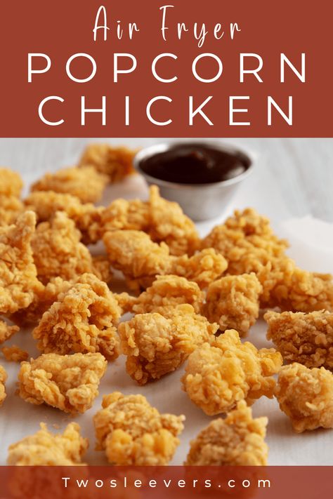 Popcorn Chicken | Air Fryer Popcorn Chicken Recipe Homemade Popcorn Chicken Air Fryer, Air Fried Popcorn Chicken, Airfryer Popcorn Chicken, Air Fryer Pulled Chicken, Diy Popcorn Chicken, Air Fry Popcorn Chicken, Homemade Chicken Bites Air Fryer, Dinner In The Air Fryer, Frozen Popcorn Chicken Air Fryer