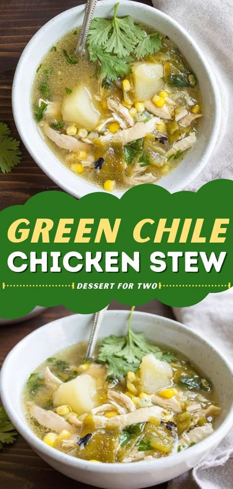 Green Chile Chicken Stew, weeknight dinner recipes, comfort food Green Hatch Chili Chicken, Hatch Green Chile Chicken Soup, Green Chile Chicken Stew New Mexico, Chile Verde Stew, Green Chili Chicken And Potato Soup, Green Chili Chicken Potato Soup, Hatch Green Chili Chicken Soup, Hatch Chili Chicken Soup, Hatch Green Chili Soup Recipes