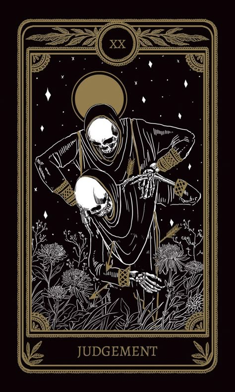 Judgement Judgement Tarot Card, Kartu Tarot, Skeleton Tarot, Tarot Tattoo, Late Bloomer, Witchy Wallpaper, Drawing Wallpaper, Tarot Cards Art, Skeleton Art