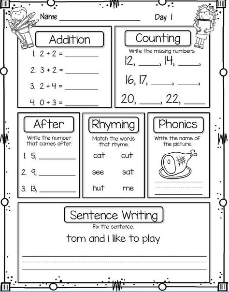 First grade morning work FREEBIE Grade 1 Morning Work, Morning Work Grade 2 Free, Morning Worksheets First Grade, Morning Work For 1st Grade, 1st Grade Busy Work, Morning Work First Grade Free, Morning Work 2nd Grade Free, Morning Work For First Grade, First Grade Teaching Ideas