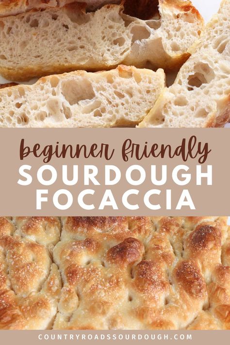 This easy Sourdough Focaccia recipe is perfect for beginners! Naturally leavened with wild yeast from a sourdough starter, it requires no kneading and can be made in a simple 9x13 pan. Whether you top it with your favorite ingredients or enjoy it plain, this one-day focaccia comes together quickly and doesn’t require a Dutch oven. Follow the step-by-step instructions for a perfectly crispy crust and soft, flavorful center. A simple, same-day bread recipe for any occasion! Foccacia Sour Dough Discard, Step By Step Sourdough Bread Recipe, Easy Sourdough Discard Focaccia, Same Day Focaccia Bread Sourdough, What To Bake With Sourdough Starter, One Day Sourdough Bread Recipe, Easy Same Day Sourdough Recipes, Foccacia Bread Sourdough Starter, Sourdough Foccacia Recipe With Discard