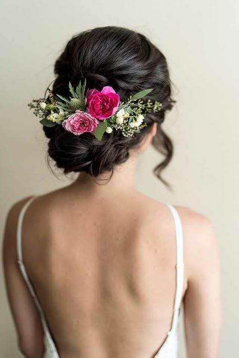 Floral hair clip