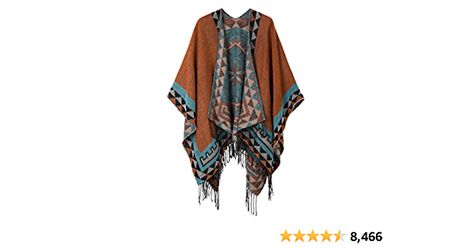 Urban CoCo Women's Printed Tassel Open front Poncho Cape Cardigan Wrap Shawl (Orange-series 5) at Amazon Women’s Clothing store Cloak Fashion, Native Bead Work, Poncho Fashion, Open Front Poncho, Reference Clothes, Styles For Women Over 50, Cape Wrap, Poncho Shawl, Capes For Women