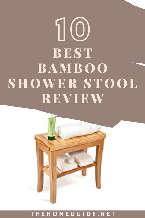 Bamboo Shower Stool, Bamboo Shower Bench, Shower Stools Ideas, Shower Stool For Shaving, Shower Stools, Shower Benches, Bathroom Stool, Shower Stool, Spa Shower