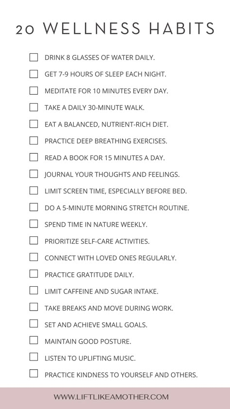 #selfcare #wellness #healthyliving  Taking care of yourself is essential for your physical and mental health. These 10 daily habits can help you improve your well-being and live a happier, healthier Routine For Better Life, Content Calendar For Health And Wellness, Types Of Wellness, Health And Wellness Coaching, Wellness Essentials, Self Care Habits, Habits For A Better Life, Fitness Habits, Wellness Plan