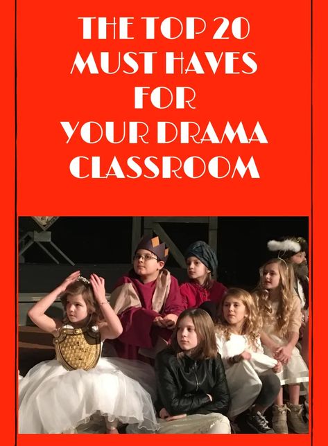 The Top 20 "Must Haves" for Your Drama Classroom Drama Teacher Classroom, Drama Classroom, Thanksgiving Play, Middle School Drama, Theatre Classroom, Drama Activities, Technical Theatre, Teaching Theatre, Drama Education