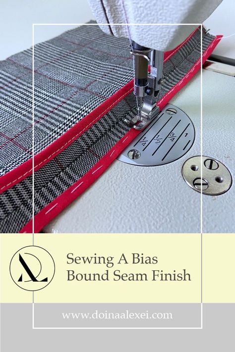 Seam Binding Tutorial, Bias Binding Seam, How To Sew Bias Binding, Sewing Methods, Clothing Construction, Sewing Organizer, Sewing Club, Jedi Costume, Binding Tutorial