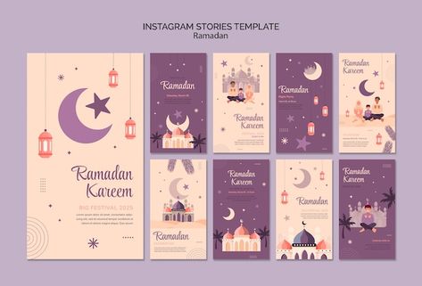 Free PSD flat design ramadan celebration... | Free Psd #Freepik #freepsd #ramadan-template #islamic-celebration #ramadan-arabic #islamic-ramadan Ramadan Invitation Card Design, Eid Fitr Design, Islamic Design Graphic, Ramadhan Planner, Ramadan Template, Ramadhan Design, Ramadan Graphic Design, Ramadan For Kids, Ramadan Designs