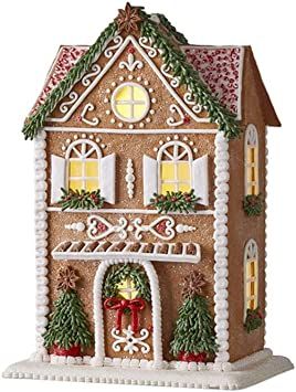 Gingerbread House Inspo, House With Trees, Gingerbread House Designs, Gingerbread Ideas, Gingerbread House Ideas, Raz Imports, Gingerbread Crafts, Gingerbread Village, Gingerbread Christmas Decor