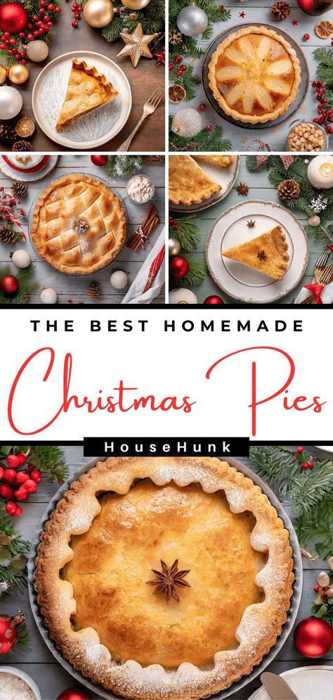 Mini Pies For Christmas, Best Christmas Pies, Victorian Christmas Recipes, Christmas Desserts Pie, Christmas Pies And Cakes, German Pie Recipe, Pies For Christmas Desserts, Show Stopping Desserts, Christmas Fruit Pie