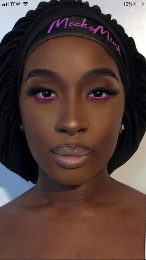 Purple Makeup Looks, Maquillage Yeux Cut Crease, Birthday Makeup Looks, Under Eye Makeup, Face Beat Makeup, Prom Eye Makeup, Prom Makeup Looks, Makeup For Black Skin, Lashes Mascara