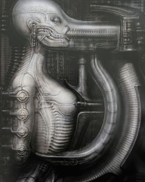 HR Giger on Instagram: “Hr Giger « Biomechanoid I » 1975-83, 100x70cm, acrylic on paper on wood” Hr Giger Tattoo, Hr Geiger, Giger Tattoo, H R Giger Art, Hr Giger Art, Giger Alien, Giger Art, H.r. Giger, Baba Jaga