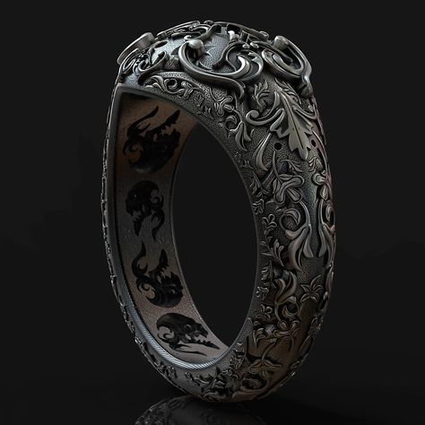 Fantasy Rings Magic, Fantasy Wedding Rings, Wedding Rings His And Hers, Fantasy Rings, Fantasy Jewelry Magic, Mens Custom Jewelry, Cosmic Ring, Jewelry Magic, Stacking Rings Wedding