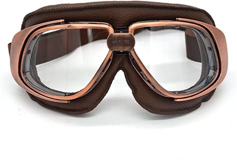 Amazon.com: evomosa Motorcycle Goggles Vintage Pilot Style Cruiser Scooter Goggle Outdoor Sand Goggles Bike Racer Cruiser Touring Eyewear for Half Helmet : Automotive Motorcycle Cruiser, Glasses Aviator, Vintage Pilot, Pilot Style, Half Helmets, Motorcycle Goggles, Sports Glasses, Vintage Motorcycles, Sell On Amazon