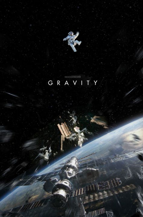 Posters Gravity Film, Gravity Movie, Gravity 2013, Space Movie Posters, Space Movies, Cinema Posters, Alternative Movie Posters, Science Fiction Art, Poster Artwork