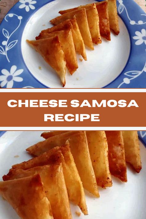 Samosa Filling Ideas, Cheese Samosa Recipes, Cheese Sambousek, Sambusa Recipe, Cheese Samosa, Samosas Recipe, Fried Cheese Bites, Pastry Snacks, Meatless Food